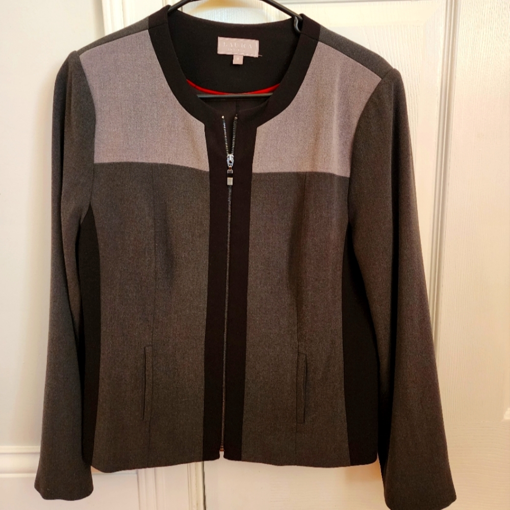 Two-tone Grey Suite Jacket